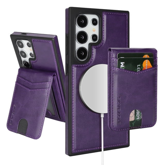 Funda tipo cartera compatible con SkyEagle para Galaxy S25 Ultra de 6.9 pulgadas
