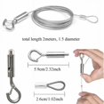 thumbnail image 1 of cuerdas de dosel, cuerda de seguridad ajustable de alambre de acero inoxidable de 2 m con, 1 of 4