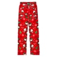 thumbnail image 1 of Pantalones de pijama de Hello Kitty con estampado completo de gato, pantalones de pijama de franela para dormir, pantalones navideños para el hogar, 2XL,Orange,XL, 1 of 10