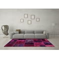 thumbnail image 3 of Ahgly Company Indoor Rectangle Oriental Pink Modern Area Rugs, 2' x 3', 3 of 4