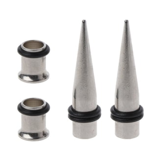 Blue Double Flare Solid Plugs (8 Gauge - 1 inch) | 4g (Pair Blue Double Flare Solid Plugs (8 Gauge - 1 inch) | 4g (Pair