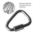 thumbnail image 4 of Steel Triangular Link Hook Stainless Steel 316 Screw Connection Quick Link  Locking Buckle For Climbing Camping Hiking, 4 of 8