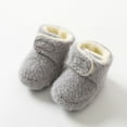 thumbnail image 5 of Tarmeek Unisex Fleece Cotton Booties Cozy Fleece Booties Winter Warm Socks Newborn House Slipper 0-24M, 5 of 6