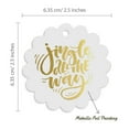thumbnail image 6 of Inkdotpot Real Gold Foil Jingle All The Way Christmas Tags Favor Hang Paper Tags 50 Pieces, 6 of 7