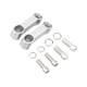 thumbnail image 4 of Extensión de espejo para motocicleta Accesorios para motocicleta Bloque de espejo Placas base Plata, 4 of 9
