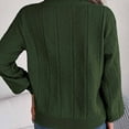thumbnail image 4 of Buigttklop Sweaters for Women Women'S Casual V-Neck Button Hollowed Out Lantern Sleeve Top, 4 of 6