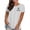White Tops, variant on Tops for Women Plus Size Short Sleeve T Shirts Summer Crewneck Causal Tees Basic Plain Shirts S-3XL