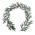 thumbnail image 4 of Hvmvliv Christmas Garland 61.02in Simulated Christmas Rattan Soft Green Norfolk Pine Needles Leaf Door Wall Window Hanging Home Fireplace Decoration Green, 4 of 5