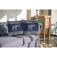thumbnail image 5 of Paisley Elephant Indoor/Outdoor Broadcloth Fabric Pillow in Blue 18x18, 5 of 9