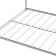 thumbnail image 7 of Full Over Full Low Bunk Bed , Modern Metal Bunk Bed with Safety Guardrails and Ladder, Heavy Duty Bunk Bed Frame for Kids Teens Adults, No Box Spring Needed, Silver, 7 of 7