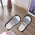 thumbnail image 1 of Zapatillas de fregona de limpieza, sandalias de limpieza, zapatillas de fregado desmontables, zapatos de limpieza para casa, granja, cocina, pulido de 35 a 38 negro BLESIY Zapatillas de fregona, 1 of 8