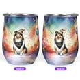 thumbnail image 2 of Hello 2025 Shetland Sheepdog Celebrates Happy New Year Firework Balloon 12oz Stainless Steel Wine Tumbler Insulated Cup with Lid Sheltie Dog Lover Gifts - 02024, 2 of 5