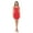 Red, variant on Black Medium Size Women's Sleeveless Mini Cocktail Dress, Square Neck Bodycon Sexy Going Out Party, Trendy Spring Summer 2024