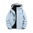 thumbnail image 5 of Mens Rain Jacket Waterproof with Hooded Hiking Coat | Zip Pockets Windbreaker,Fishing,Active Performance Shell Jackets, 3XL, 5 of 7