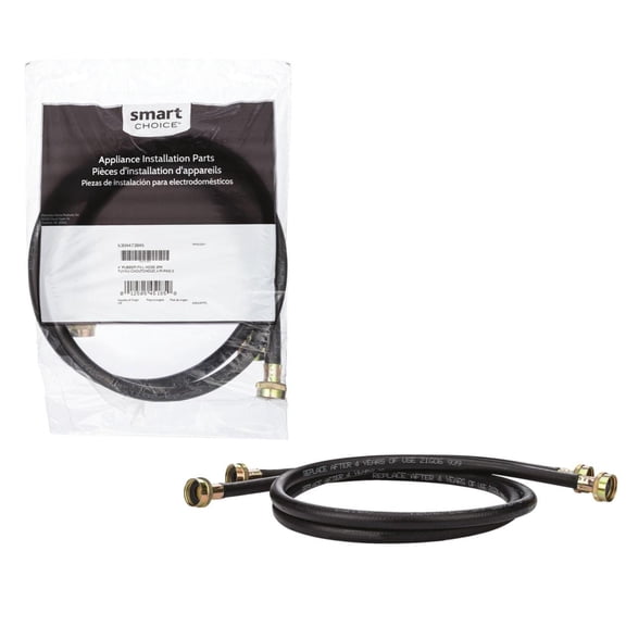 Frigidaire 4 ft. Rubber Washer Fill Hose Kit - 2 Pack for Laundry Accessories