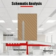 thumbnail image 4 of Apmemiss Clearance Plasterboard Fixing Tool Aluminum Alloy Woodworking Gypsum Board Ceiling Auxiliary Board Gypsum Board Locator, 4 of 8