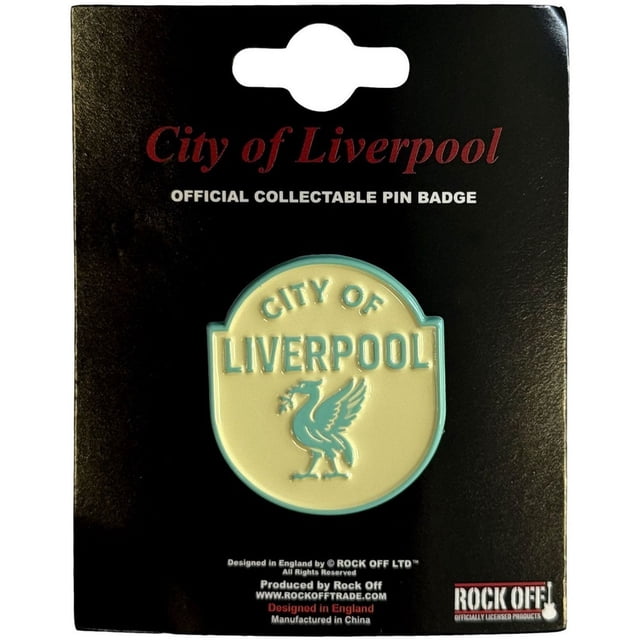 Rock Off Badge Emblème de la Ville de Liverpool