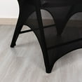 thumbnail image 6 of BalsaCircle Black Premium Spandex 3 Way Open Arch Stretchable Folding CHAIR COVER Party Events Decorations Supplies, 6 of 8