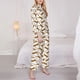 thumbnail image 3 of Balery Leopard Print Conjunto de Pijama con Estampado para Mujer, Conjunto de Dos Piezas con Manga Larga, Ropa de Dormir Suave con Bolsillos, Pijamas Cómodos-Medium, 3 of 7