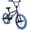 Blue, variant on OLAKIDS Kids BMX Bike, 20 Inch Freestyle Bicycle with 4 Pegs Carbon Steel Frame Adjustable Seat for Beginner Level Riders Boys Girls