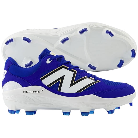 New Balance Mens 3000V7 Molded Baseball Cleats Royal/White 7