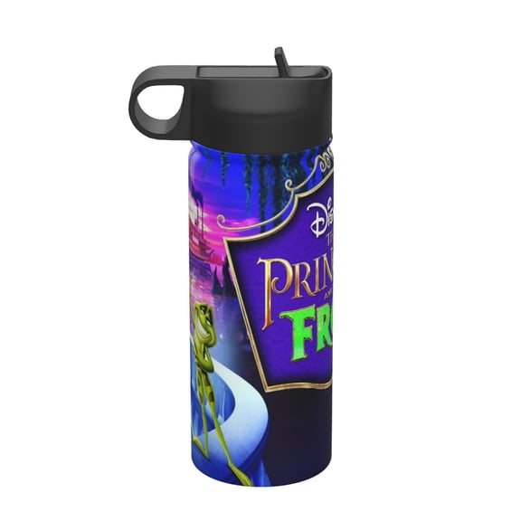 Tiana Kids Insulated Water Bottle With Straw - 18 Oz Stainless Steel Double Wall Vacuum Cup, Leakproof, Bpa Free, Suitable For Boys And Girls