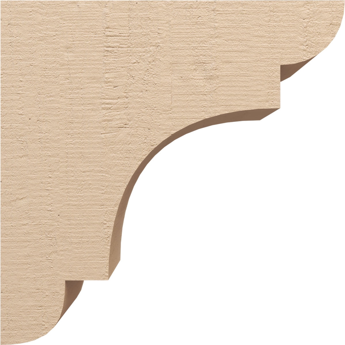 11"W x 22"D x 22"H Classic New Brighton Rough Cedar Woodgrain TimberThane Corbel, Primed Tan