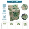 thumbnail image 6 of Green Monstera Leaves Table Runner 72 Inches, Beige Linen Tropical Botanical Bed Runner Dresser Scarves Tabletop for Indoor Outdoor Parties/Ceremony/Banquet, 14" x 72", 6 of 9