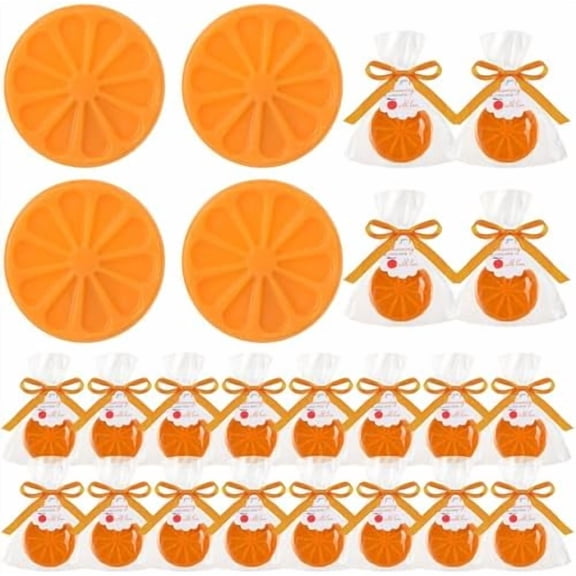 20 Set Little Cutie Baby Shower Favors Soaps 20 Orange Cented Soaps 20 Little Cutie Card 20 Bags for Christmas Gifts Birthday Wedding Keepsakes Gender Reveal Decorations Orange Theme Favors