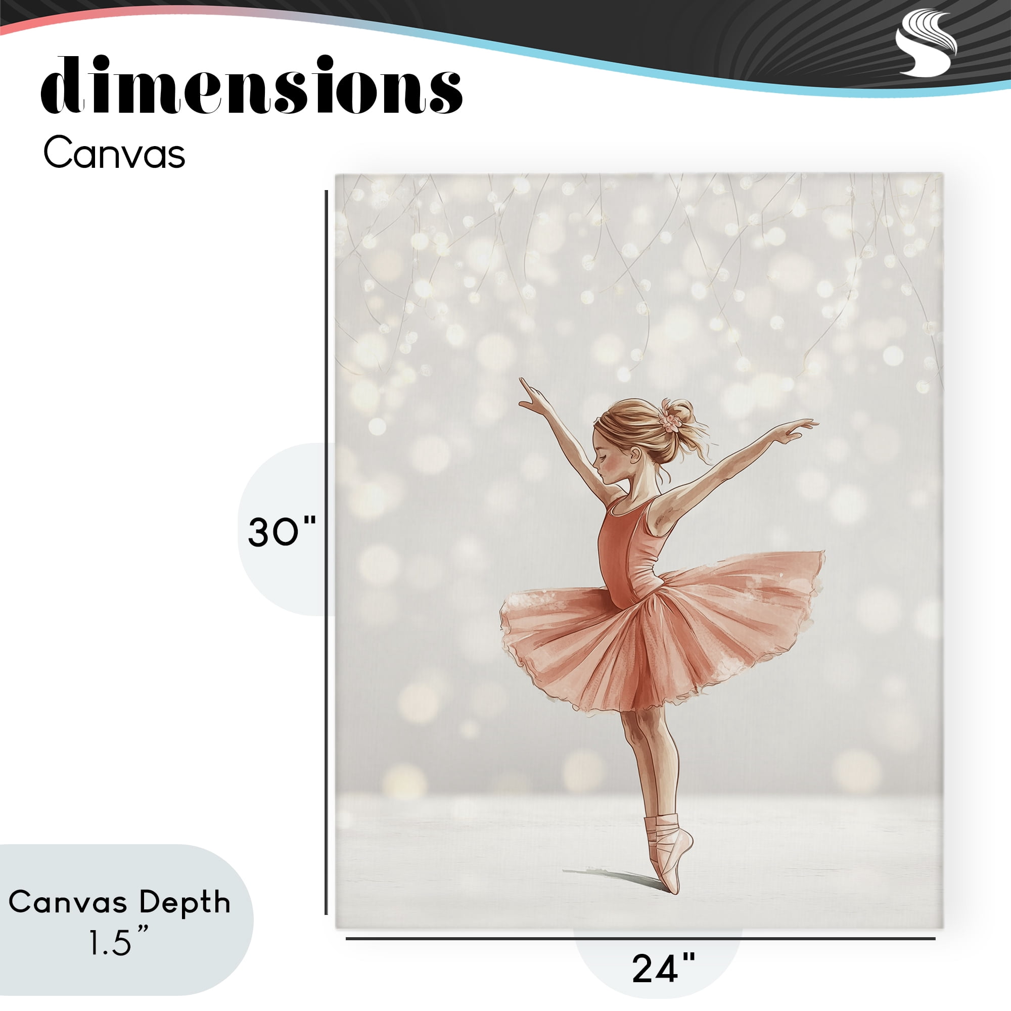 Stupell Industries Dancer In The Light Canvas Wall Art, design by Christine Simpson Art