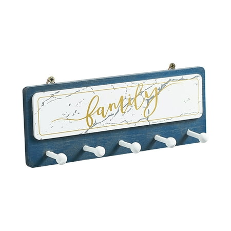 

RUNOLIG Wood Key Hook Holder Wall Hanging Organizer For Our Sweet Home