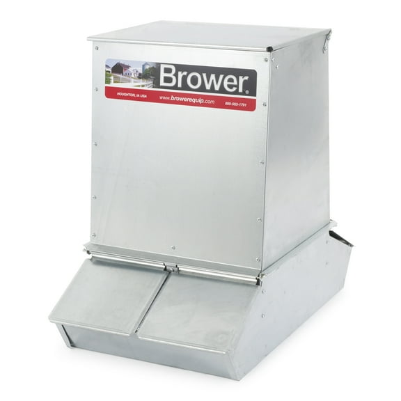 Brower SF74 Gro Fast 4 Door Hog Animal Feeder, 7 Bushels, Feeds 20 Hogs