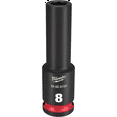 thumbnail image 2 of Milwaukee Tool SHOCKWAVE Impact Duty  3/8"Drive 8MM Deep 6 Point Socket, 2 of 2