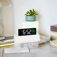 thumbnail image 3 of Unique Bargains 2 Pcs Triple Alarm Clock with Big Numbers Black Red/White Green, 3 of 6
