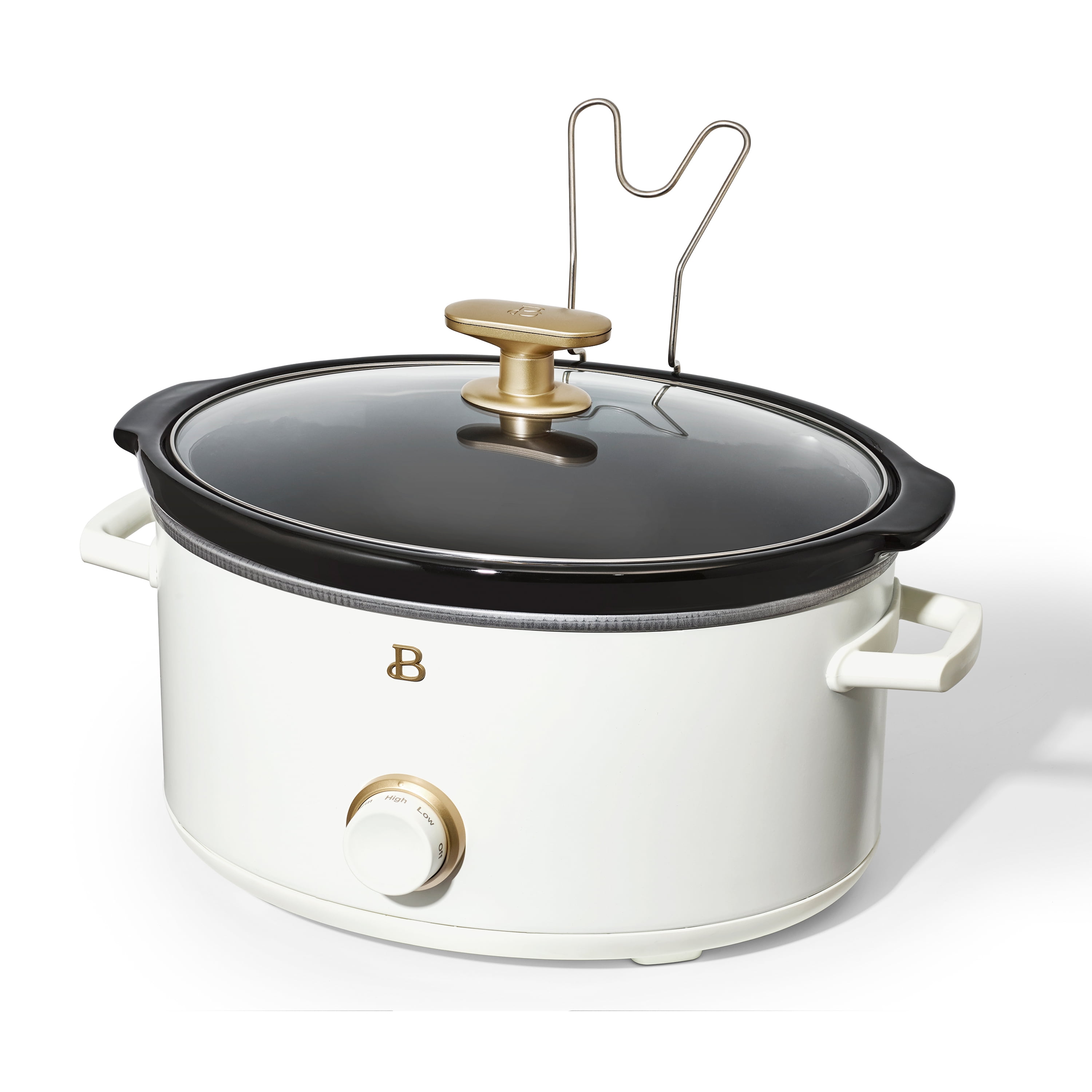 Beautiful 6 Quart Programmable Slow Cooker Oyster Grey By Drew