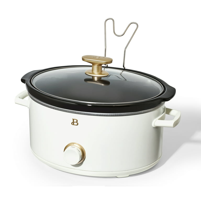 Beautiful 8QT Slow Cooker, White Icing by Drew Barrymore – Your Online Store