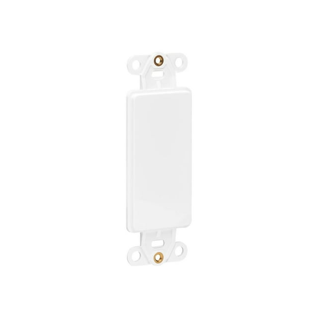 Eaton Tripp Lite Series Center Plate Insert, Decora Style - Vertical, Blank - Faceplate blank cover - wall mountable - white