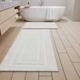 thumbnail image 7 of SIXHOME Waffle Bath Mat for Bathroom Runner Rugs, Soft Plush Absorbent Non Slip Long Bathroom Rug, Quick Dry Machine Washable Bath Mat with Rubber Backing, Boho Tassel Floor Rug, 2'x6' Bleach, 7 of 7