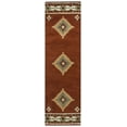 thumbnail image 2 of Gatney Rugs Frost Area Rug SU1822 Rust Jagged Star 9' x 12' Rectangle, 2 of 3