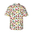 thumbnail image 3 of Fotbe Ice Cream Popsicles Hawaiian Shirt for Men Unisex Summer Beach Casual Short Sleeve Cotton Linen Button Down Shirts-Large, 3 of 9