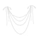 thumbnail image 3 of Decoración de respaldo de silla, decoración de boda, accesorio de fotografía, decoración de banco versátil floral Blanco, 3 of 9