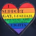 thumbnail image 3 of CafePress - I Support GLBT Rights Men's Fitted T Shirt (Dark) - Men's Fitted T-Shirt, 3 of 4