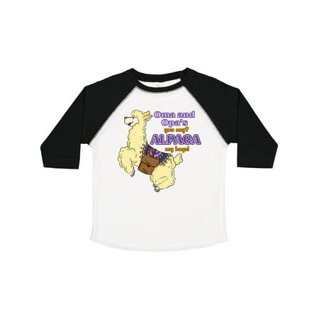 

Inktastic Cute Jumping Alpaca Oma and Opa s You Say ALPACA My Bags Gift Toddler Boy or Toddler Girl T-Shirt