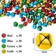 thumbnail image 2 of cyrico 120pcs Jingle Bells for Crafts, 1 Inch Large Multicolored Christmas Jingle Bells Bulk, 4 Colors Craft Bells for Christmas Festival Home Wreath Decorations DIY Crafts, 2 of 7
