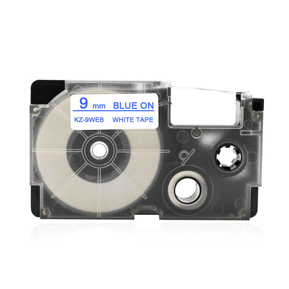 2PK XR-12X Black on Clear Label Tape for Casio KL-60 100 7000 8200 8800 1/2" 