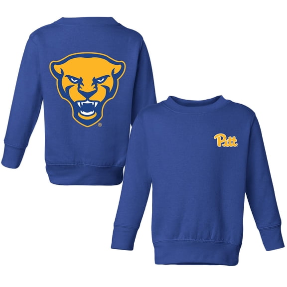 Toddler Chad & Jake Royal Pitt Panthers Primary Logo Pullover Sweatshirt