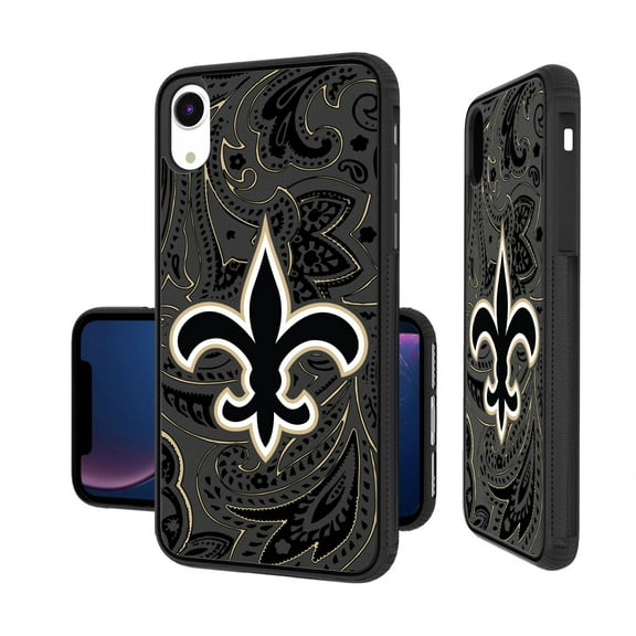 New Orleans Saints iPhone Paisley Design Bump Case