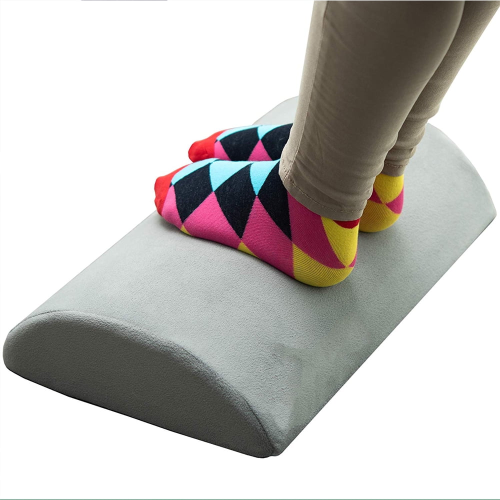 Ktaxon Foot Rest Cushion Office Pedals With NonSlip Bottom Grey