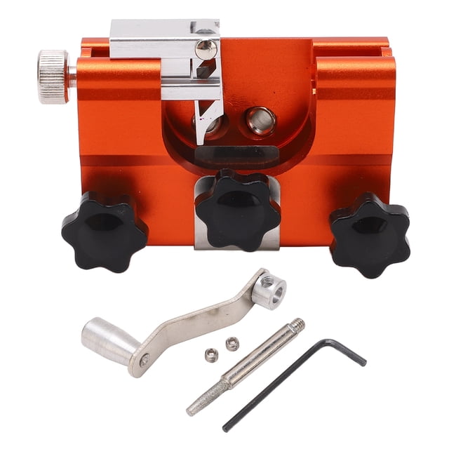 Oubit Hand Crank Chain Sharpener,Hand Crank Chainsaw Sharpener Chain Sharpening Jig Manual Chain Grinder Versatile Functionality