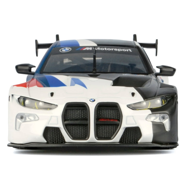 BMW M4 GT3 #1 White with Black, Blue and Red Graphics 